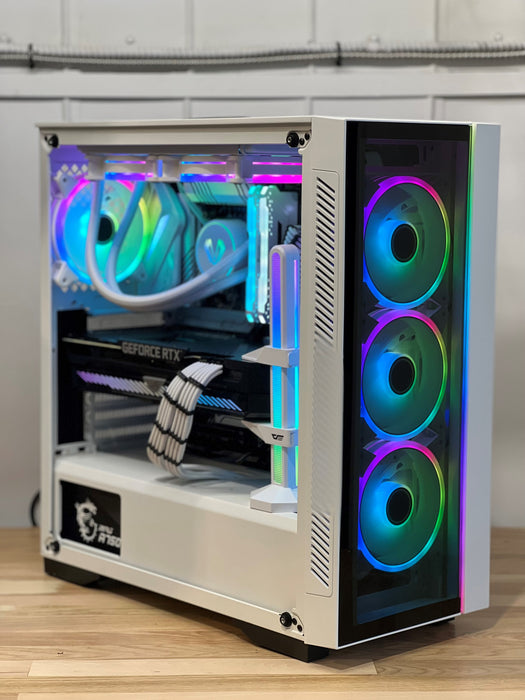 Gaming PC Intel core i7-11700K RTX 3060Ti Full WHITE and BLACK