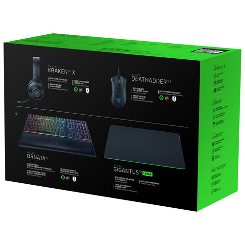 Razer Homerun Gaming Bundle with Keyboard, Mouse, Headset &amp; Mouse Pad