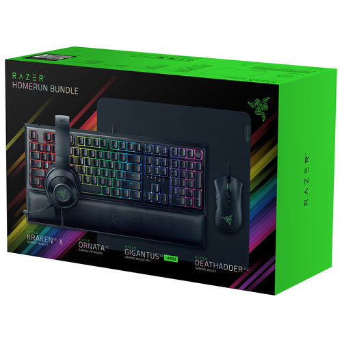 Razer Homerun Gaming Bundle with Keyboard, Mouse, Headset &amp; Mouse Pad