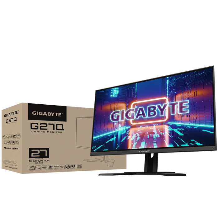 Gigabyte G27Q Gaming Monitor 27” IPS 2560 x 1440 (QHD) 144Hz